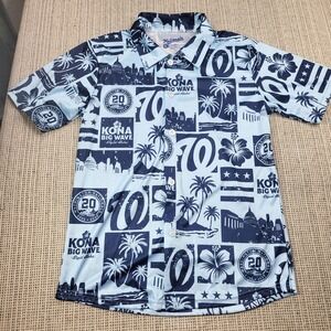 Washington Nationals‎ Shirt Mens Medium MLB Baseball Kona Hawaiian Nationals